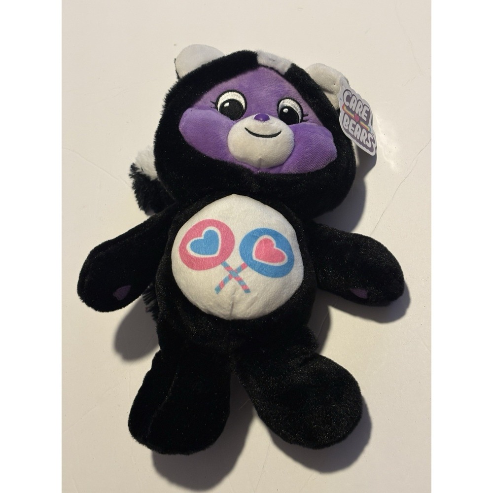 Care Bears Unlock The Magic Share Bear In Skunk Outfit 9in Rare Htf New W Tag!!!